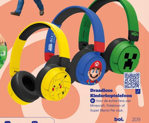 Aanbieding: Draadloze Kinderkoptelefoon