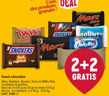 Offre: Chocolat | Minis | Barres