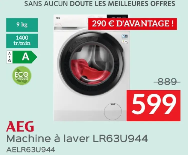 Offre: Machine à laver LR63U944