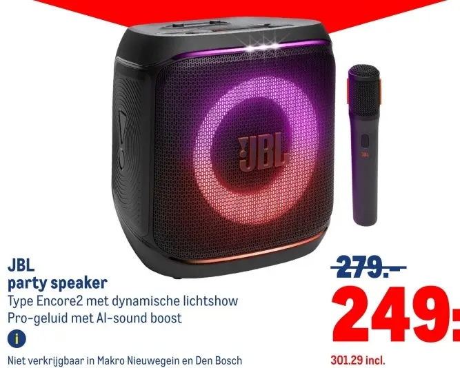 Aanbieding: JBL party speaker