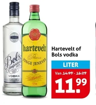 Aanbieding: Hartevelt of Bols vodka