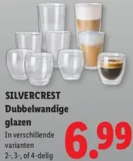Aanbieding: Dubbelwandige glazen