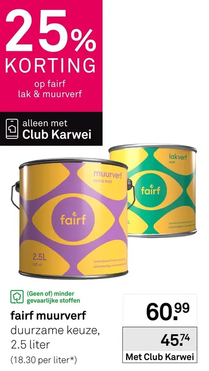 Aanbieding: fairf muurverf