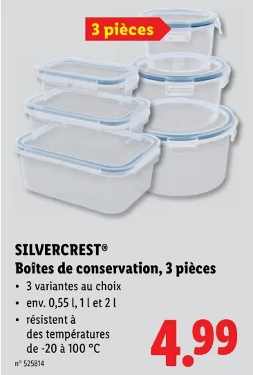 Offre: Boîtes de conservation