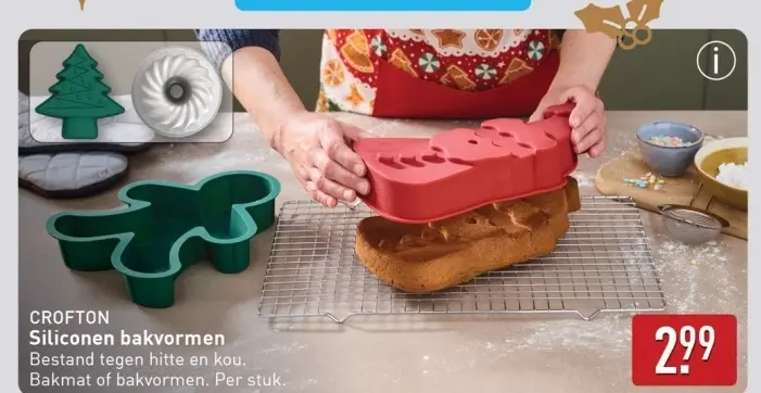 Aanbieding: Siliconen bakvormen