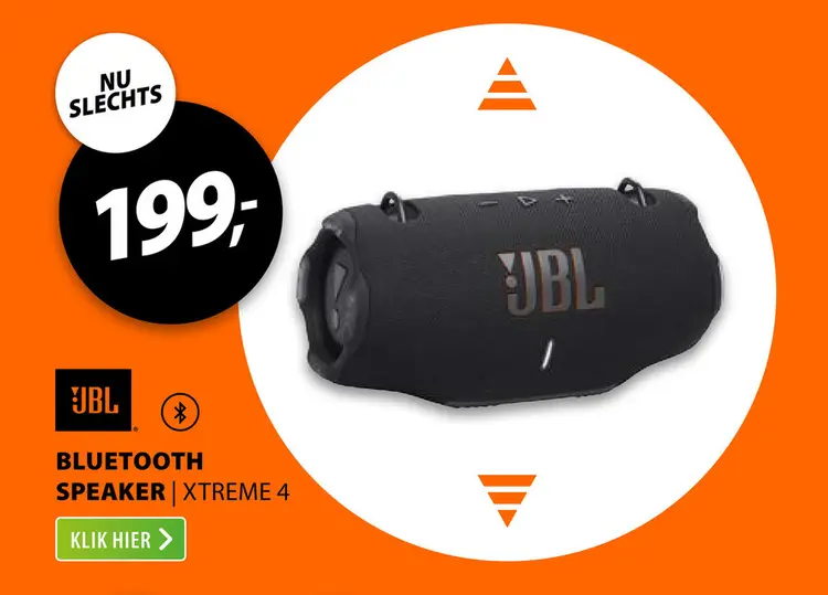 Aanbieding: JBL XTREME 4 - Met Adapter Zwart