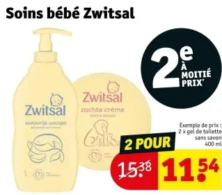 Offre: Zwitsal baby care