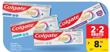 Offre: Dentifrice Colgate Total toutes les variétés