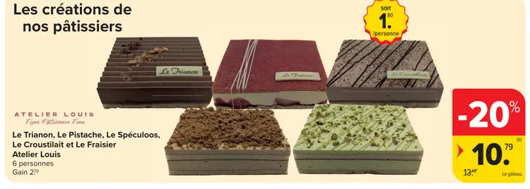 Offre: Les créations de nos pâtissiers