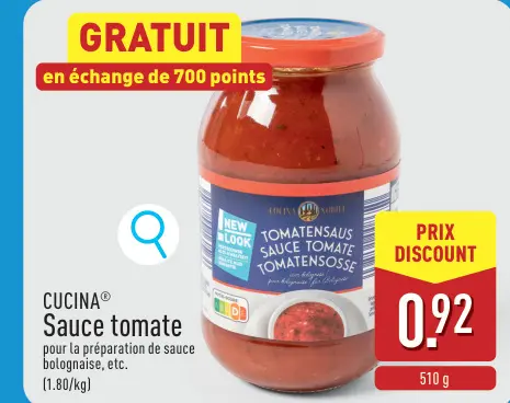 Offre: Sauce tomate