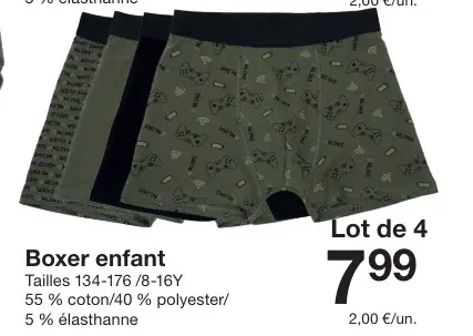 Offre: Boxer enfant