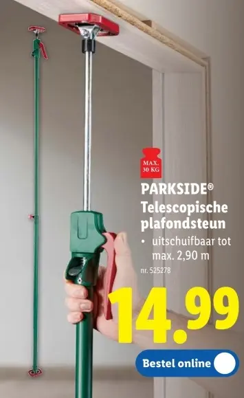 Promotie: Telescopische plafondsteun