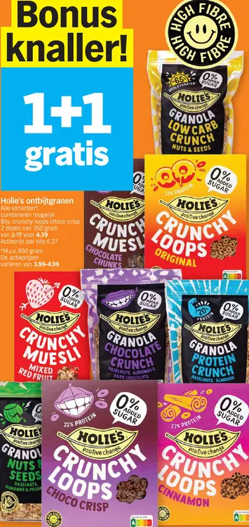Promotie: Holie's ontbijtgranen