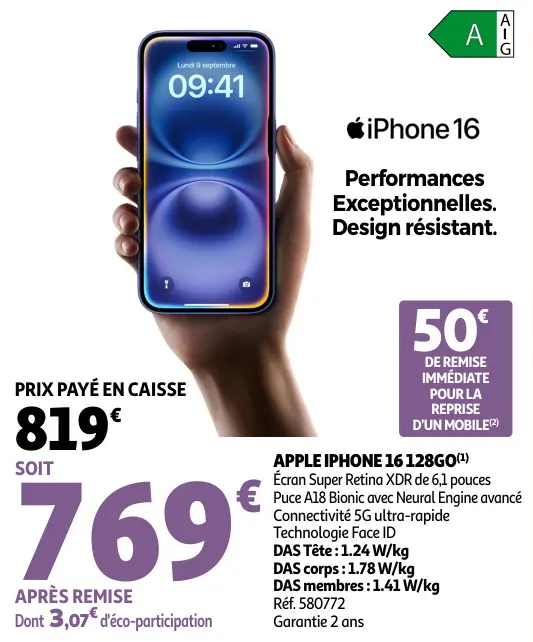 Promotie: iPhone 16