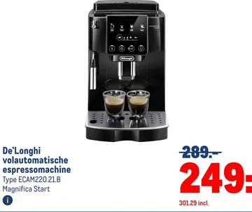 Aanbieding: De'Longhi volautomatische espressomachine Mag