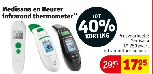 Aanbieding: Medisana en Beurer infrarood thermometer