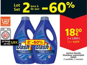Offre: Lessive liquide / Vloeibaar wasmiddel