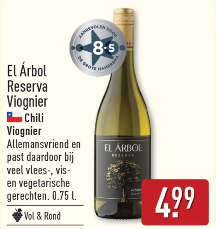 Aanbieding: El Árbol Reserva Viognier