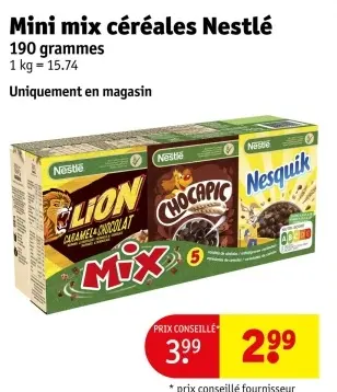 Offre: Mini mix céréales