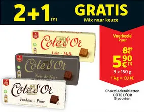 Aanbieding: Chocoladetabletten