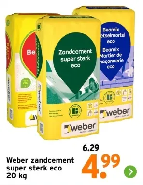 Aanbieding: zandcement super sterk eco