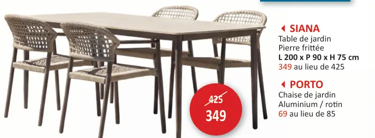 Offre: Table et chaises