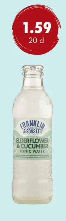 Aanbieding: Elderflower & Cucumber Tonic Water