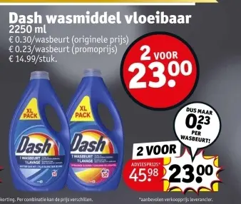 Promotie: wasmiddel vloeibaar
