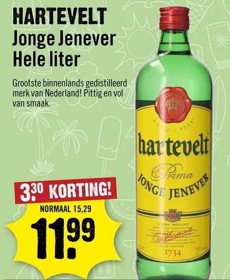 Aanbieding: Hartevelt Jonge Jenever 100 cl