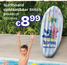 Promotie: Surfboard opblaasbaar Stitch