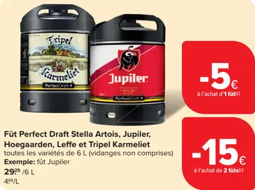 Offre: Fût Perfect Draft Stella Artois, Jupiler, Hoe