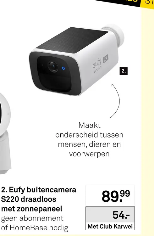 Aanbieding: Eufy buitencamera S220 draadloos