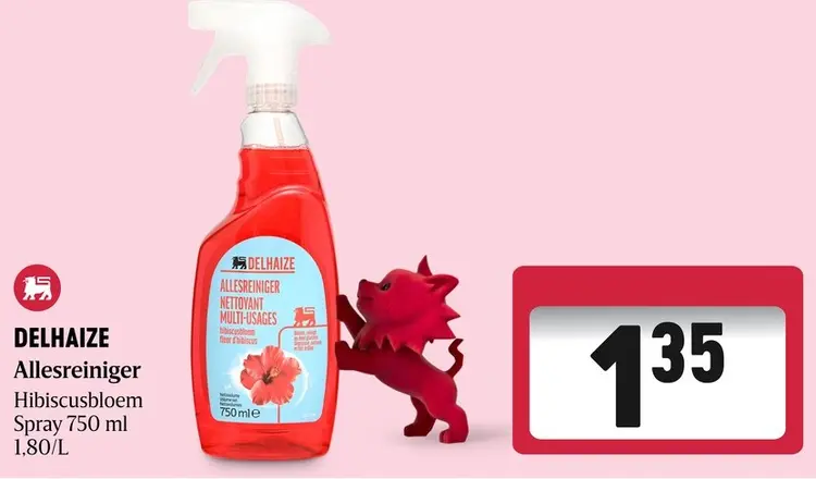 Promotie: Delhaize Allesreiniger hibiscusbloem spray