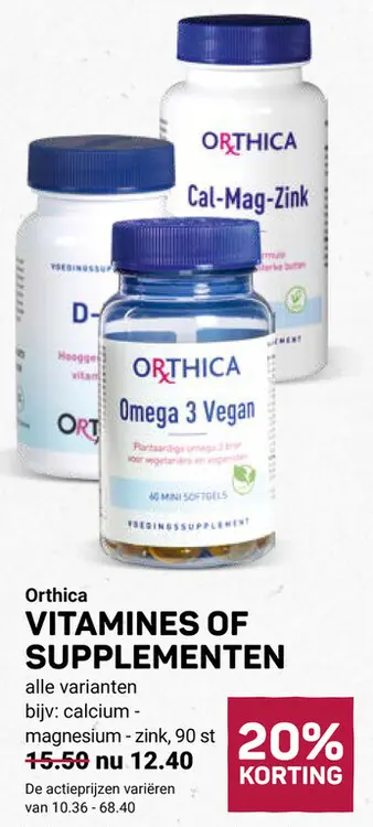 Aanbieding: Vitamines of supplementen