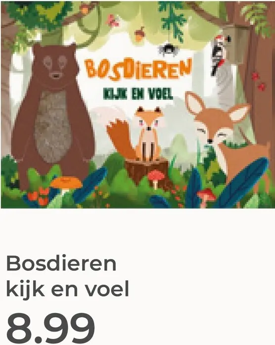 Aanbieding: Bosdieren kijk en voel