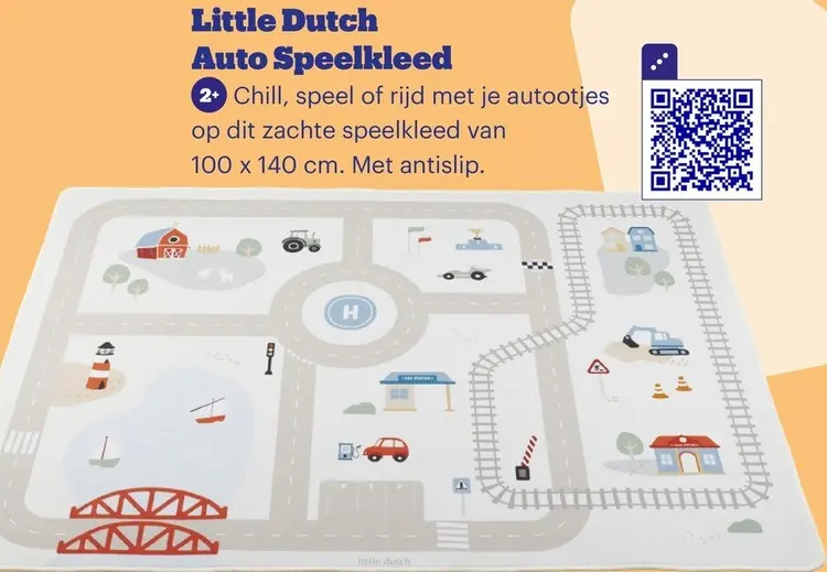 Promotie: Little Dutch Auto Speelkleed