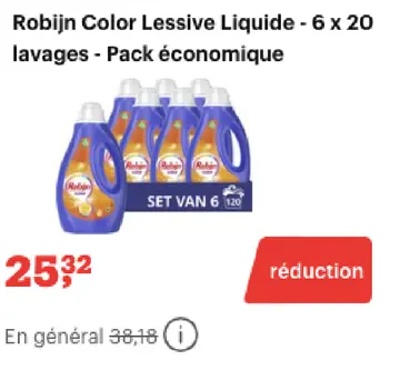 Offre: Robijn Color Lessive Liquide