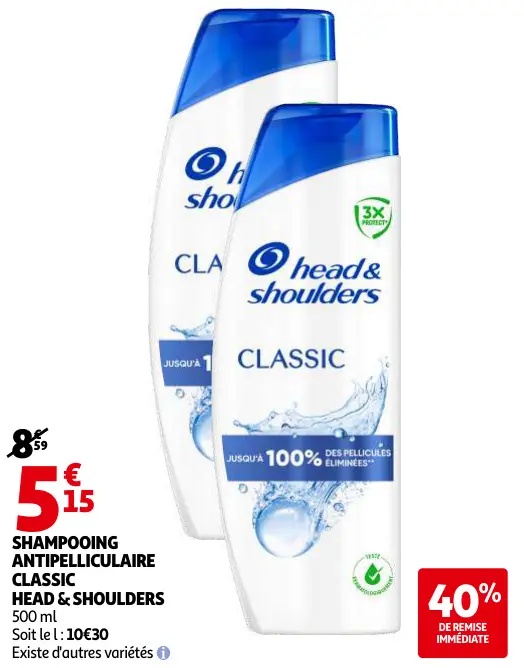 Promotie: Shampooing antipelliculaire classic