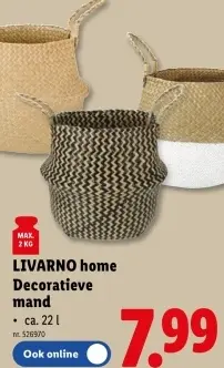 Promotie: Decoratieve mand