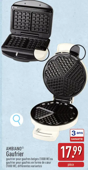 Offre: Gaufrier