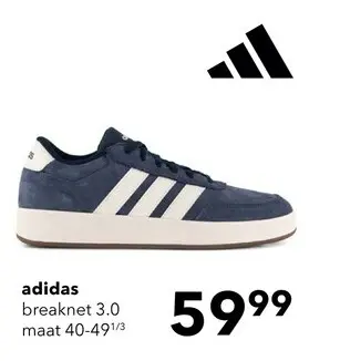 Aanbieding: Adidas Breaknet 3.0 heren sneakers blauw