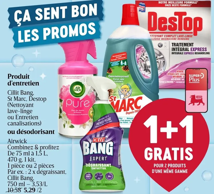 Offre: Produit d'entretien ou désodorisant