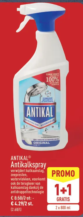 Promotie: Antikalkspray