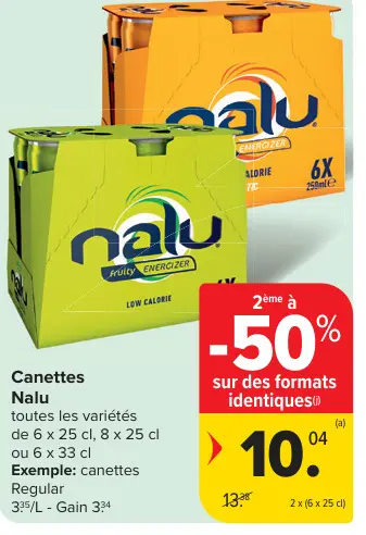 Offre: Canettes Nalu