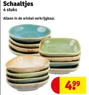 Aanbieding: Schaaltjes
