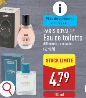 Offre: PARIS ROYALE® Eau de toilette