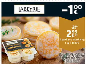 Promotie: Blinis aperitif pour saumon fumé Blinis Aperi