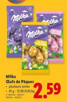 Offre: Œufs de Pâques