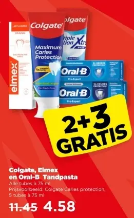 Aanbieding: Colgate, Elmex en Oral-B Tandpasta