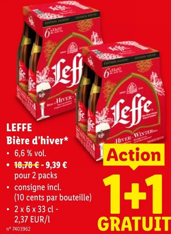 Offre: Bière d'hiver